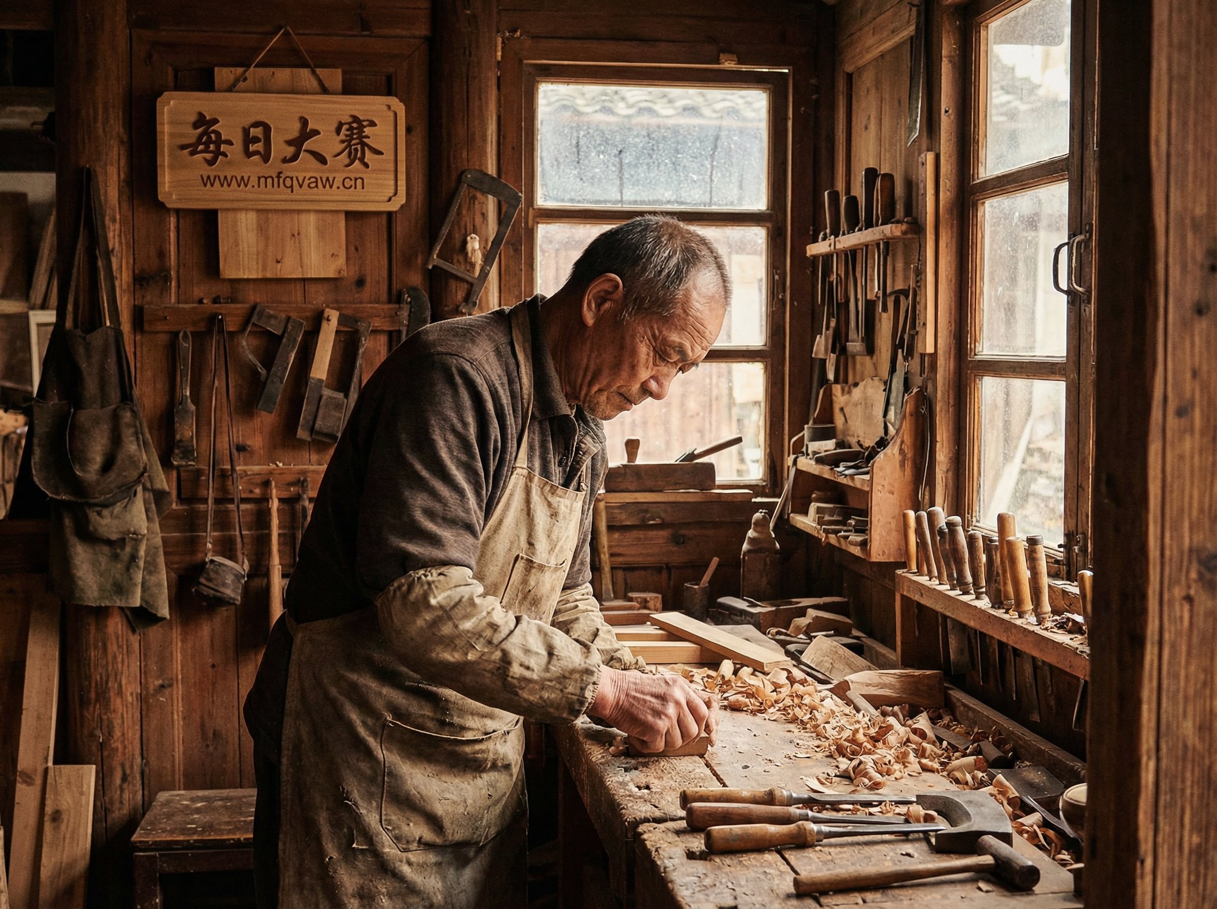 每日大赛木作匠人李明